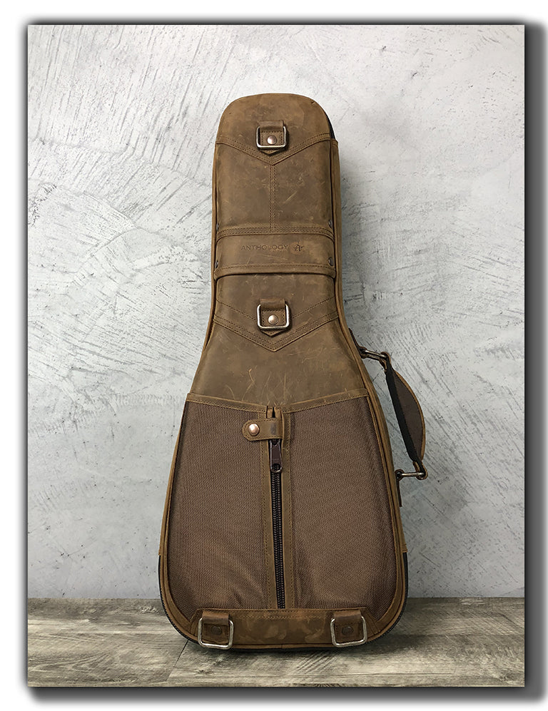 “Iwi” Leather Ukulele Case - Whiskey Brown