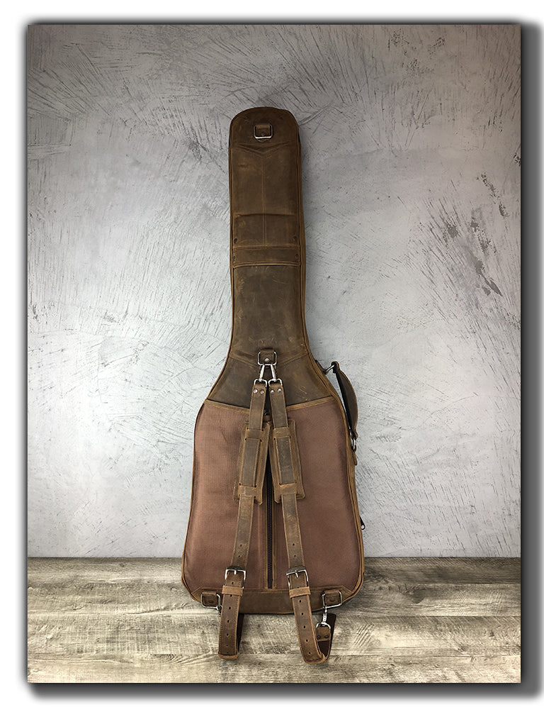 “The Revelator” Leather Guitar Case for Bass Guitars