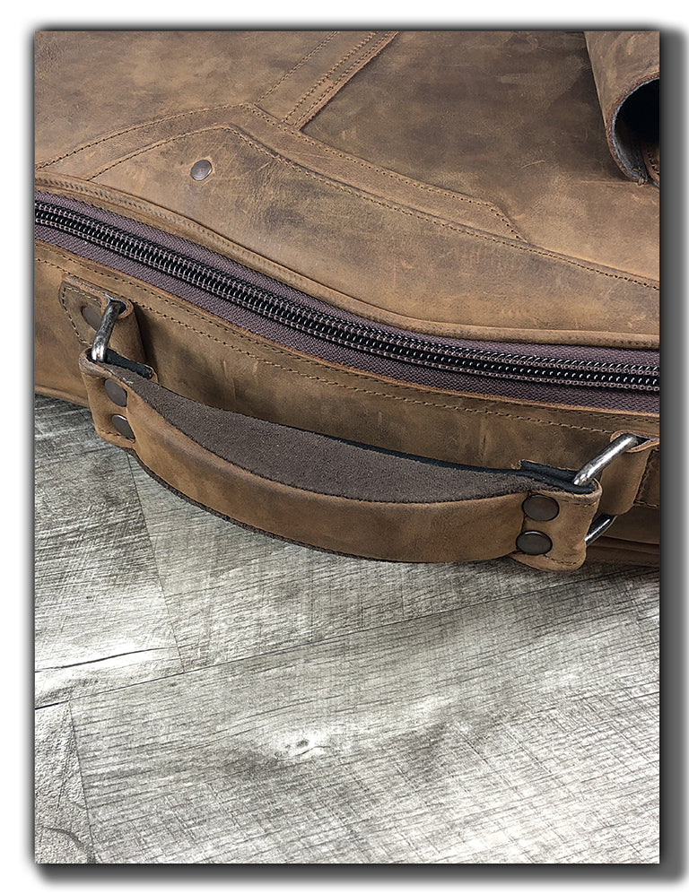 “The Revelator” Leather Guitar Case for Bass Guitars
