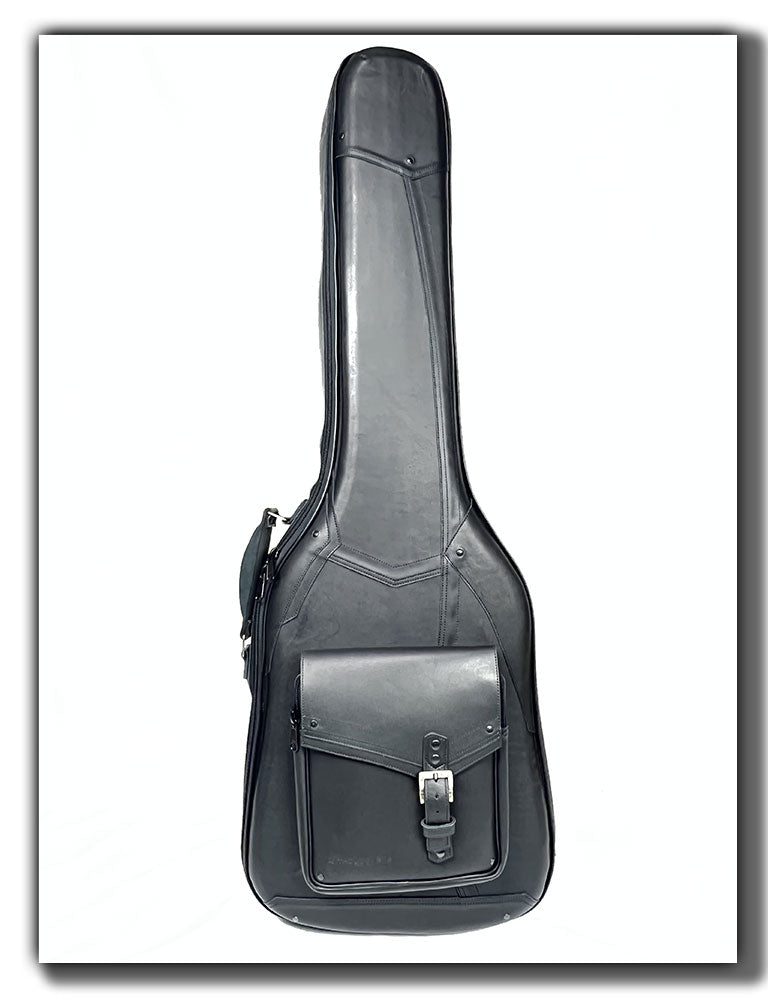 Leather Guitar Case The Revelator Bass Guitar Black