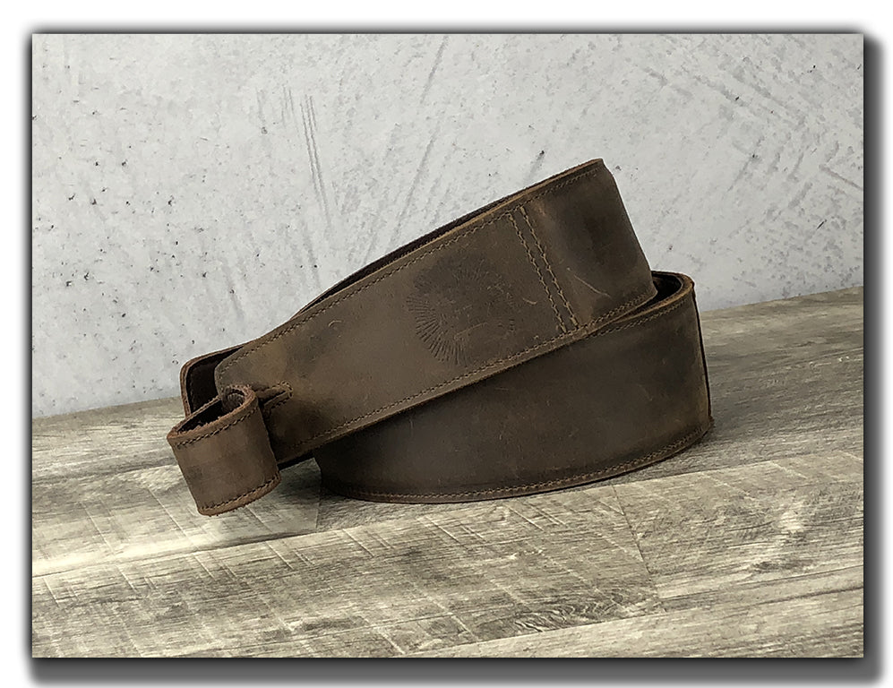 Rugged Leather Guitar Strap