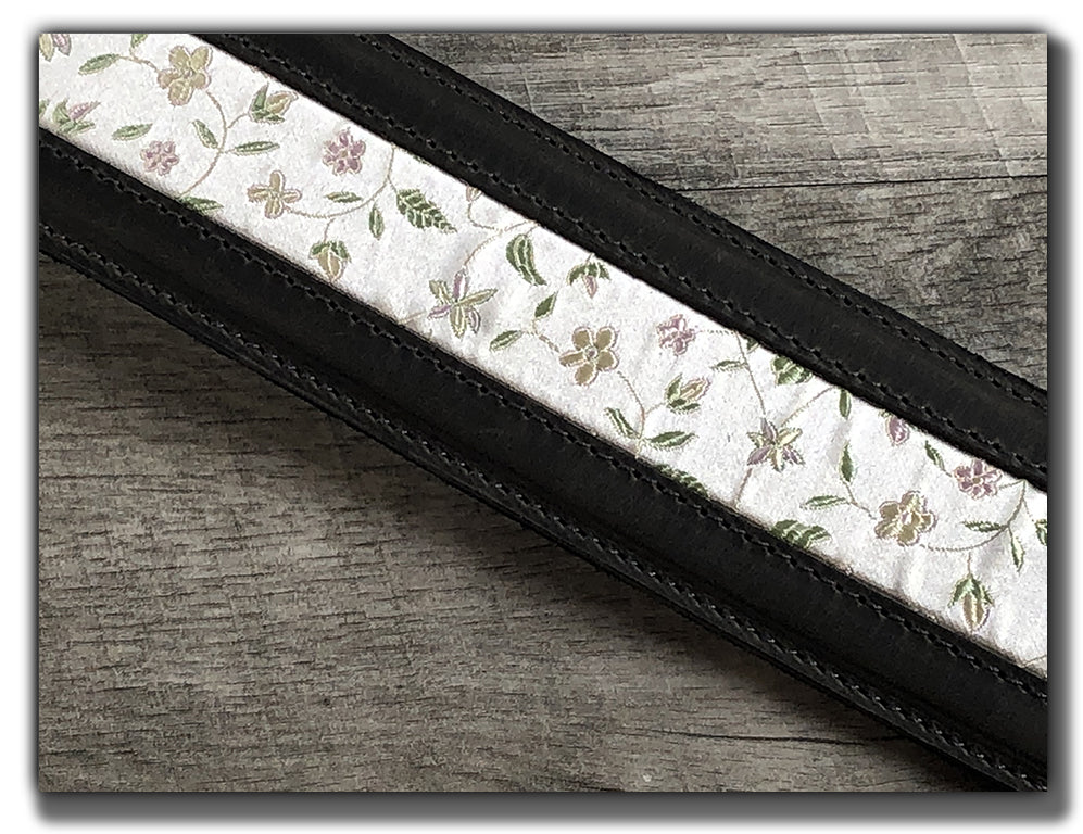 Sakura - Aged Steel Leather Guitar Strap