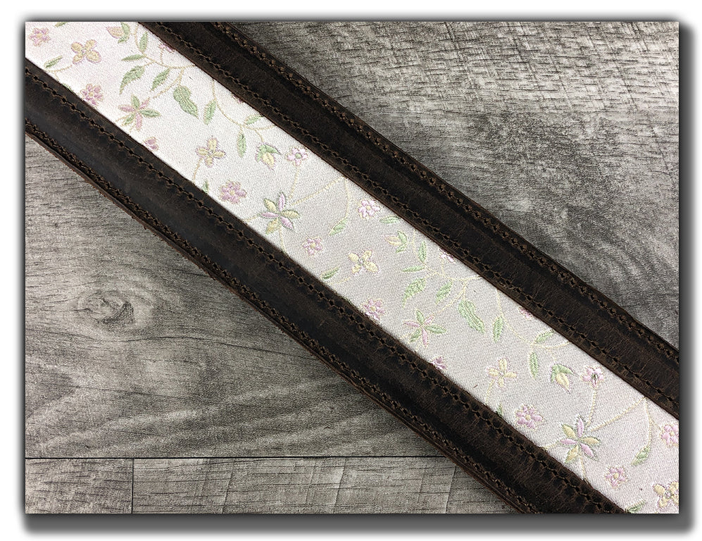 Sakura - Whiskey Brown Leather Guitar Strap