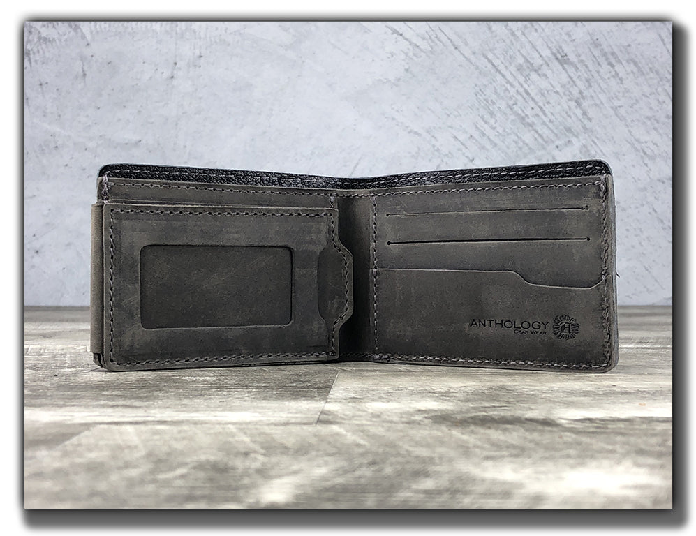 Bi-Fold Pick Wallet - Aged Steel