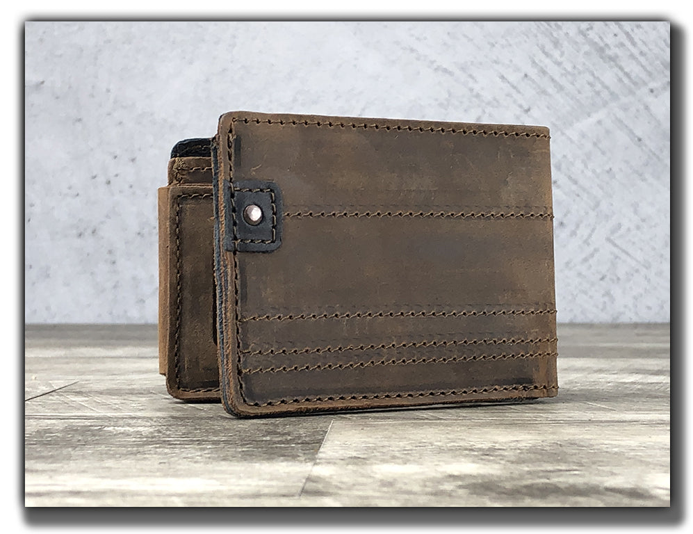 Bi-Fold Pick Wallet - Whiskey Brown