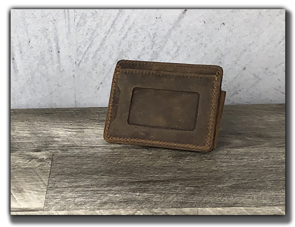 Compact Pick Wallet - Whiskey Brown