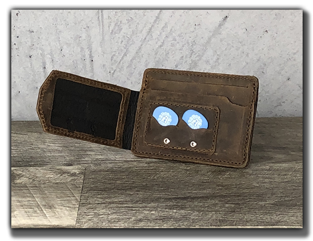 Compact Pick Wallet - Whiskey Brown