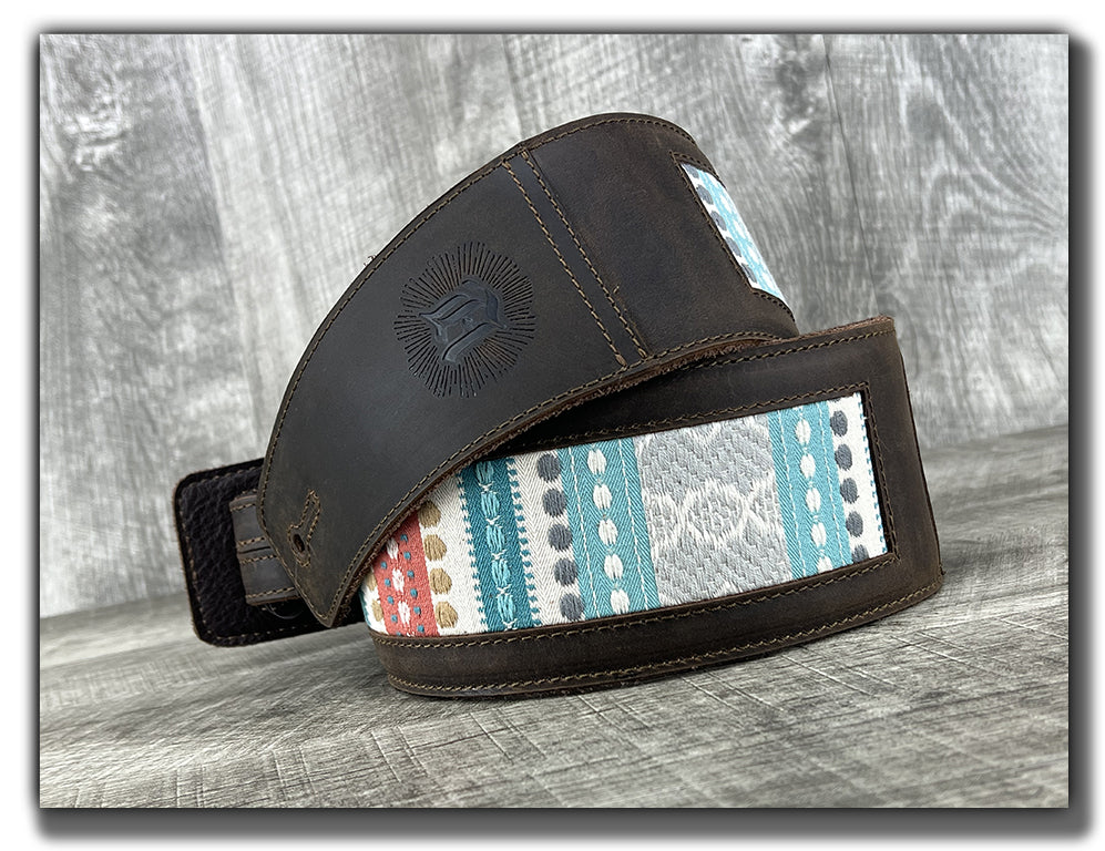 Hozho - Whiskey Brown Leather Guitar Strap - Numbered Limited Edition
