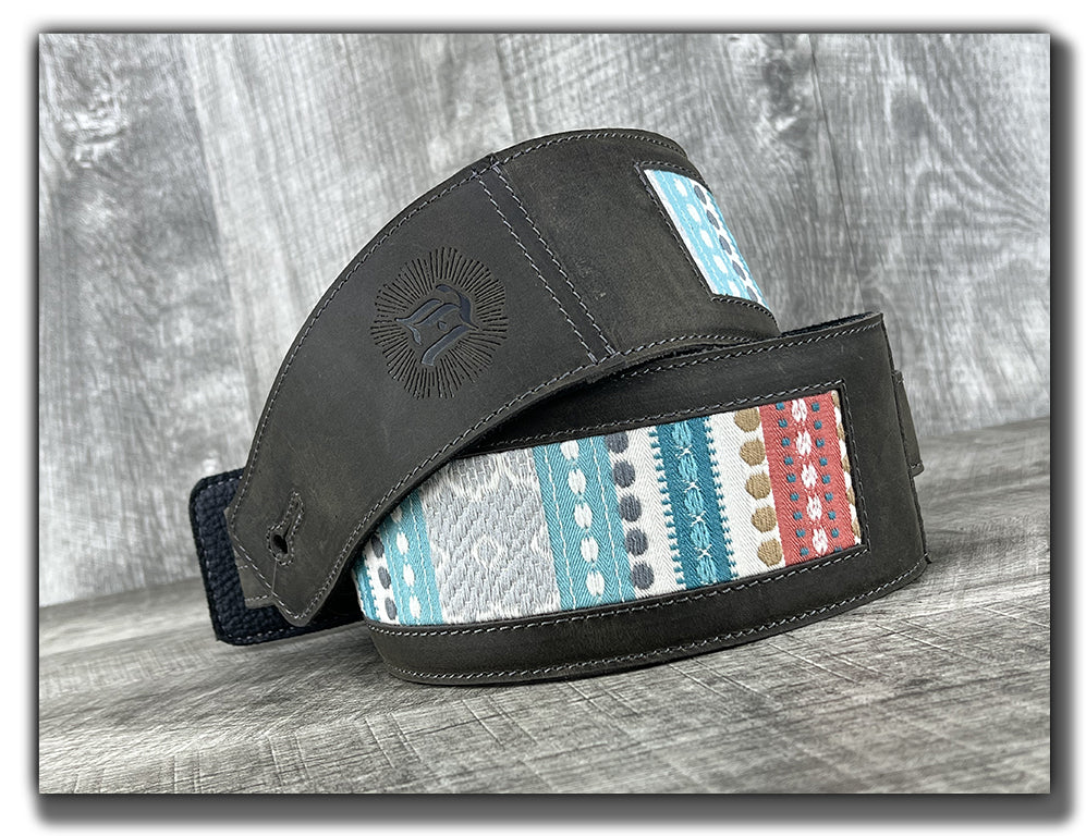 Hozho - Aged Steel Leather Guitar Strap - Numbered Limited Edition