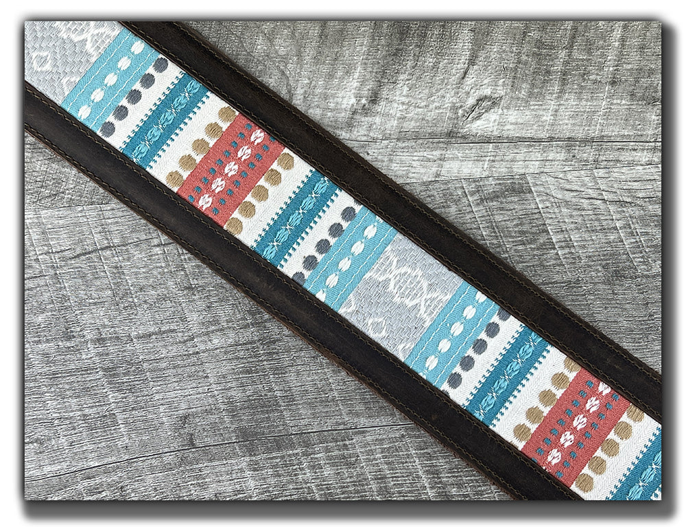 Hozho - Whiskey Brown Leather Guitar Strap - Numbered Limited Edition