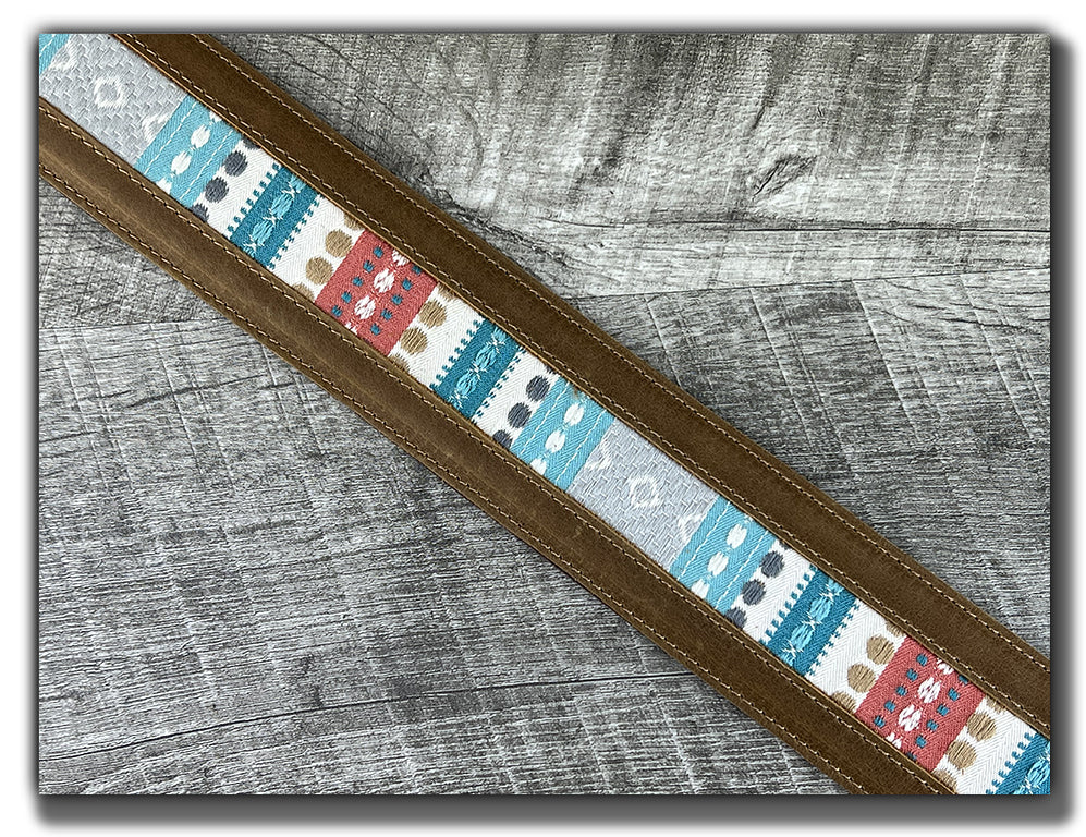 Hozho - Tobacco Leather Guitar Strap - Numbered Limited Edition