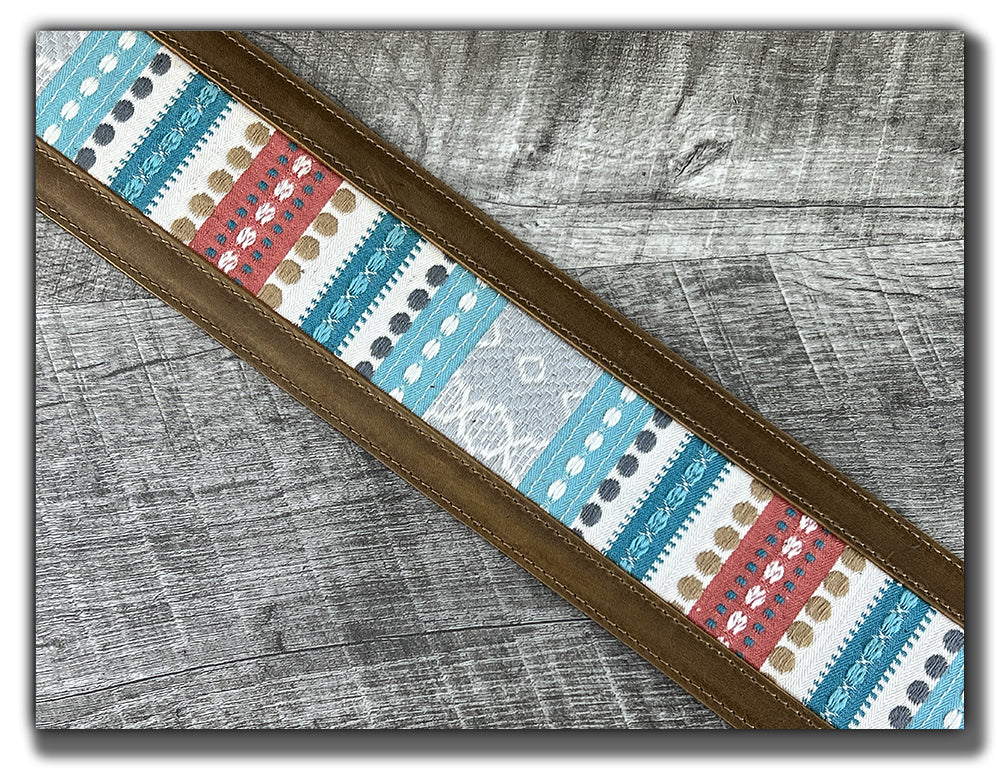 Hozho - Tobacco Leather Guitar Strap - Numbered Limited Edition