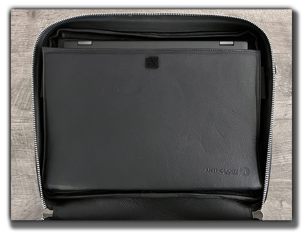 “The Reckoner” Leather Laptop Briefcase