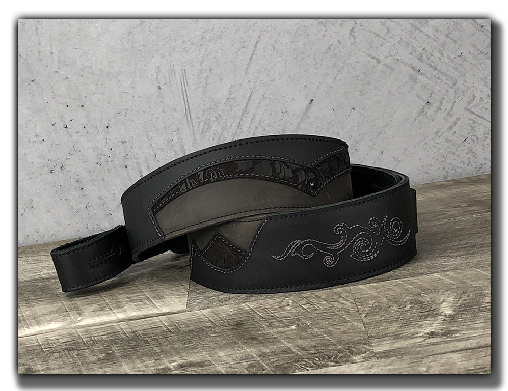 Shadowlands - TwoTone Leather Guitar Strap