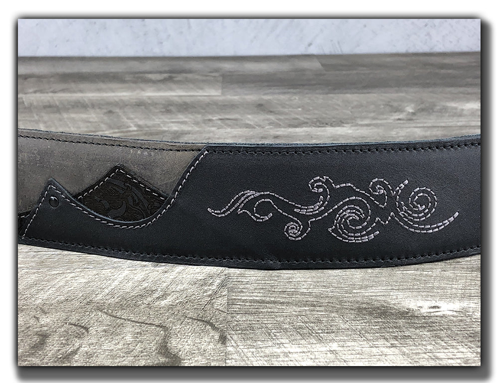 Shadowlands - TwoTone Leather Guitar Strap