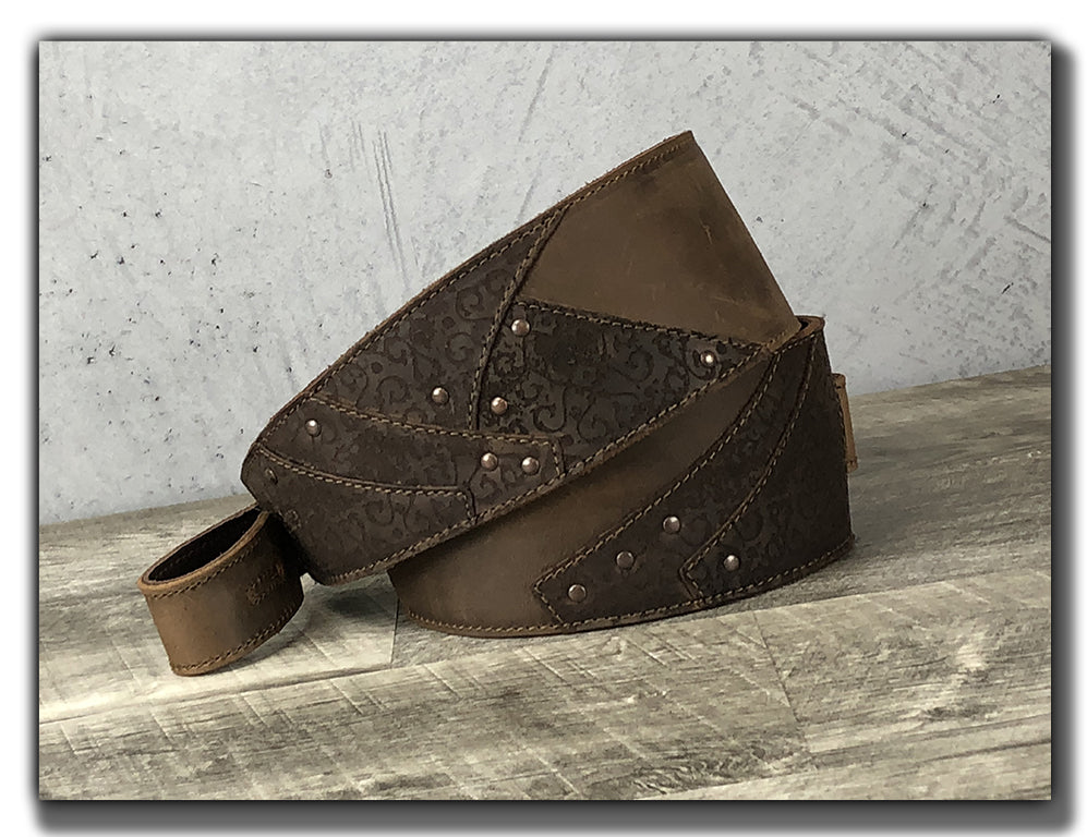 Overland - Whiskey Brown Leather Guitar Strap