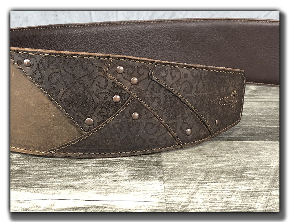 Overland - Whiskey Brown Leather Guitar Strap