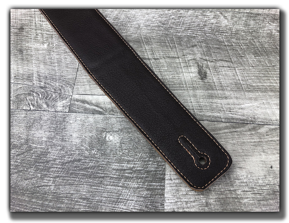 The Reticent - Tobacco Leather Guitar Strap