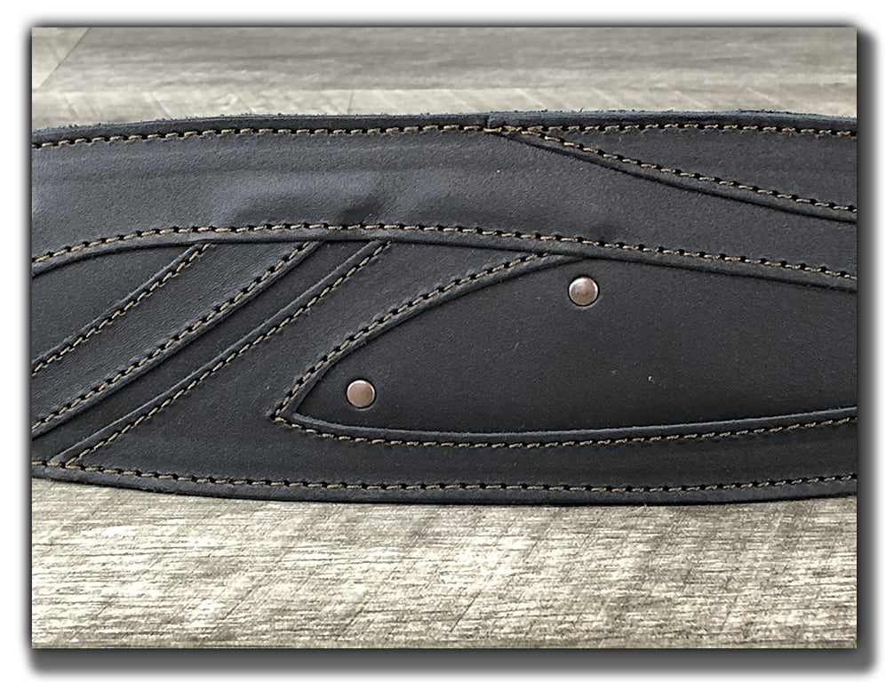 Blackwood - Carbon Black Leather Guitar Strap