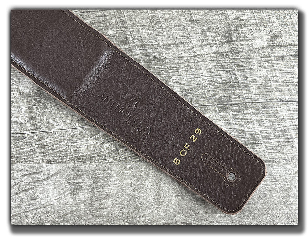 Temperaments - Whiskey Brown Leather Guitar Strap - Numbered Limited Edition
