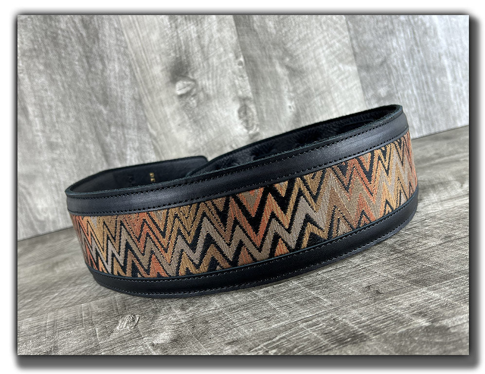 Temperaments - Carbon Black Leather Guitar Strap - Numbered Limited Edition