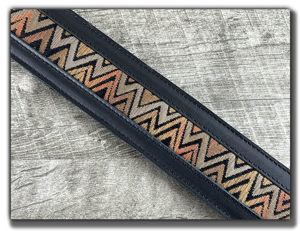 Temperaments - Carbon Black Leather Guitar Strap - Numbered Limited Edition