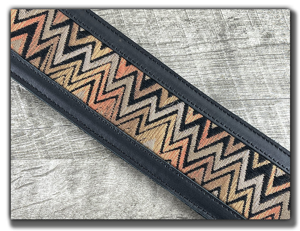 Temperaments - Carbon Black Leather Guitar Strap - Numbered Limited Edition