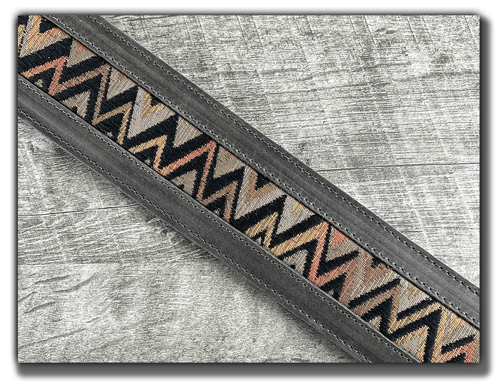 Temperaments - Aged Steel Leather Guitar Strap - Numbered Limited Edition