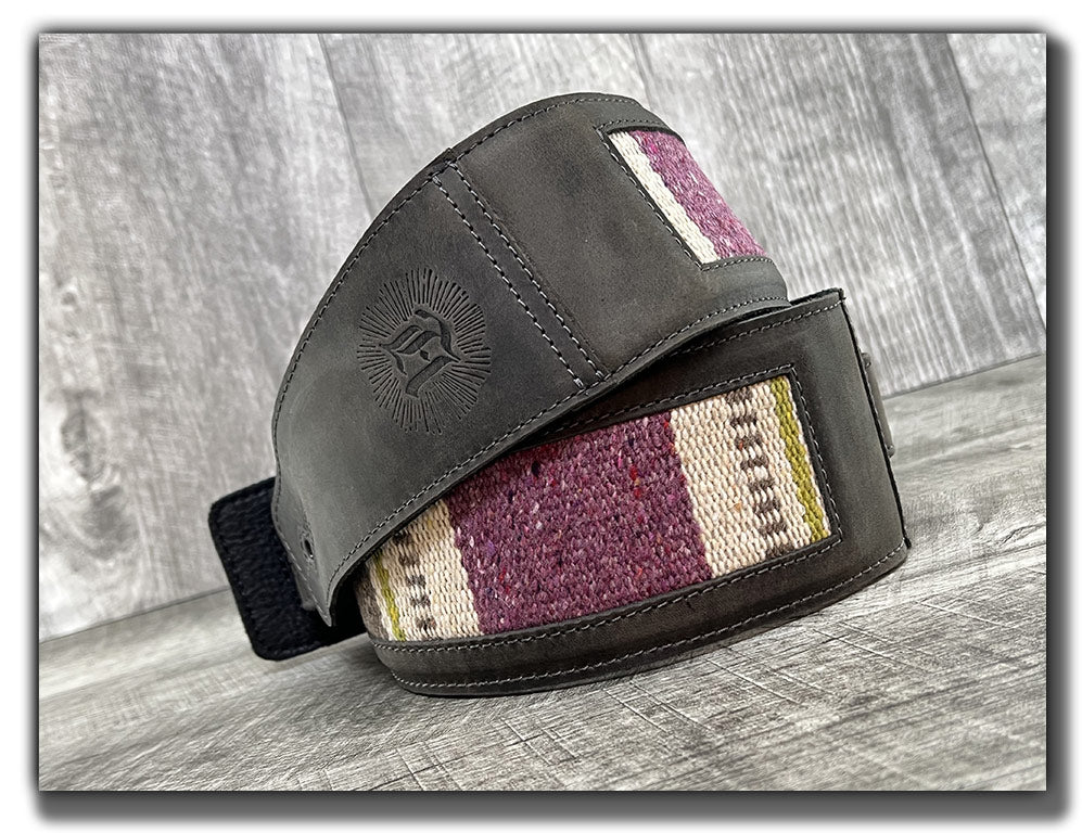 Zuma - Aged Steel Leather Guitar Strap - Numbered Limited Edition