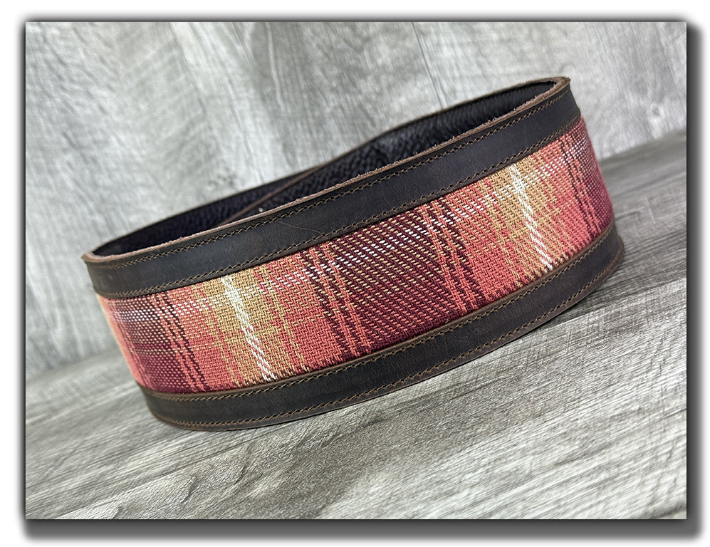 Flannel - Whiskey Brown Leather Guitar Strap - Numbered Limited Edition
