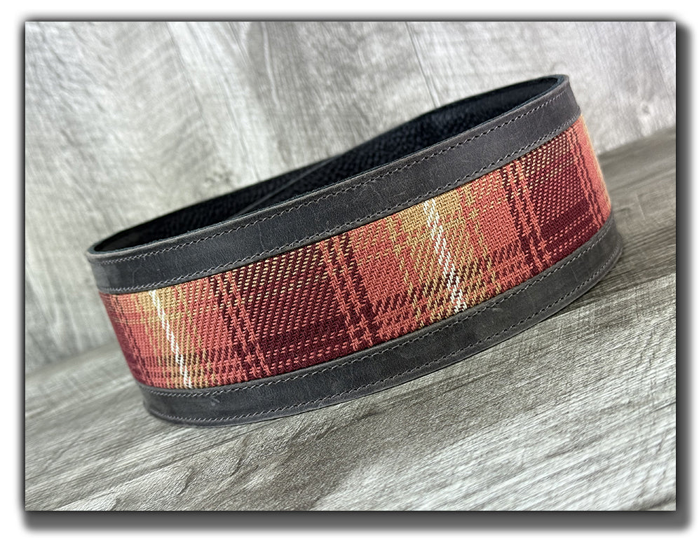 Flannel - Aged Steel Leather Guitar Strap - Numbered Limited Edition
