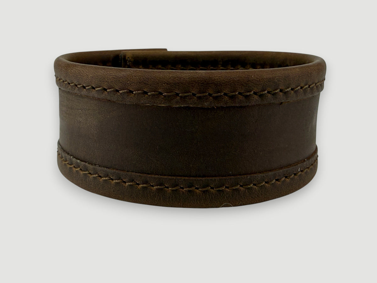 Flange - Whiskey Brown Leather Cuff
