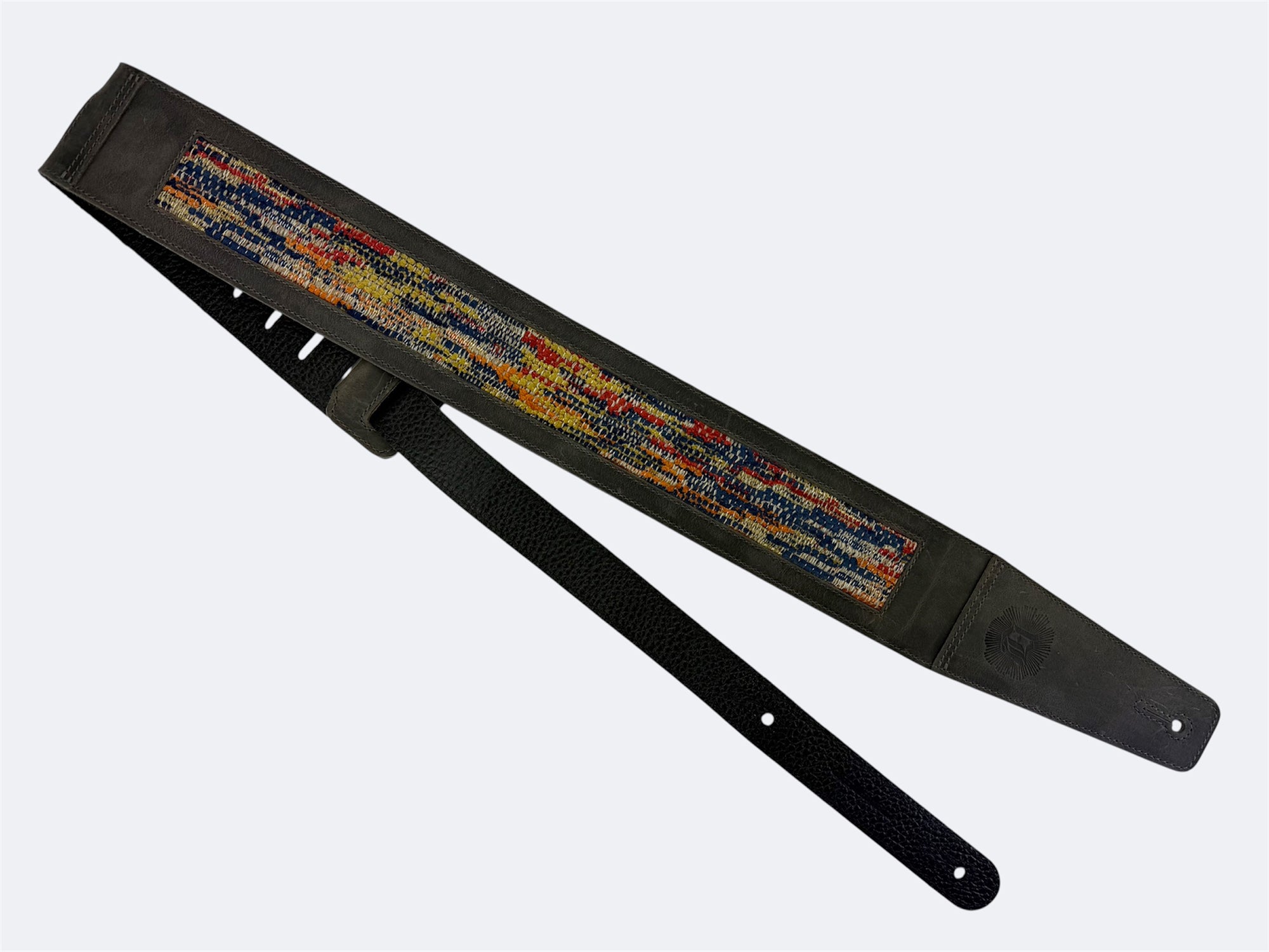 Ripple - Aged Steel Leather Guitar Strap - Numbered Limited Edition