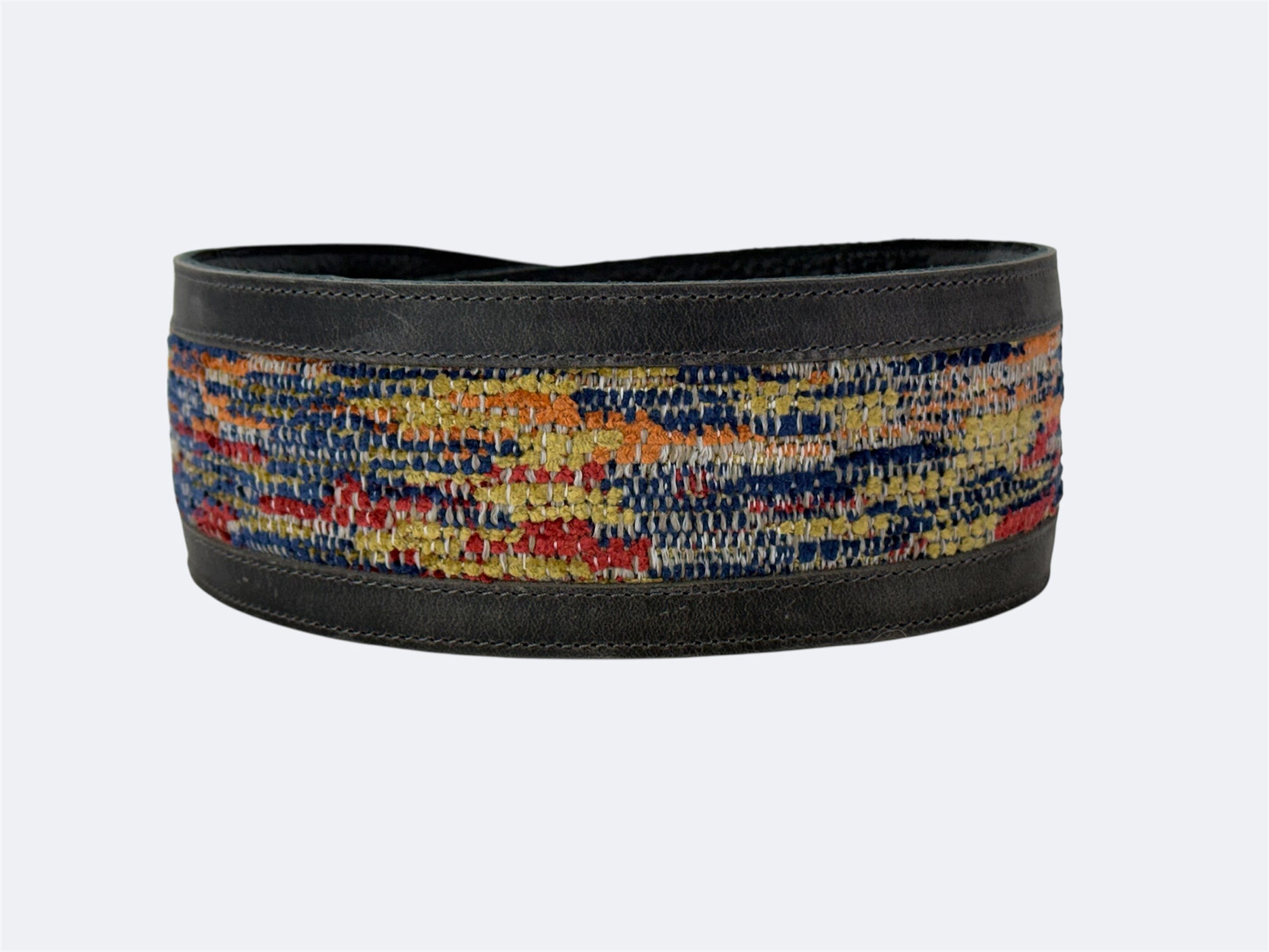 Ripple - Aged Steel Leather Guitar Strap - Numbered Limited Edition