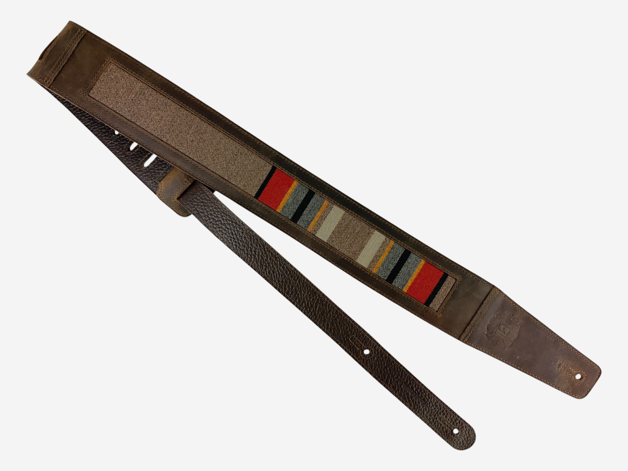 Base Camp - Whiskey Brown Leather Guitar Strap - Numbered Limited Edition