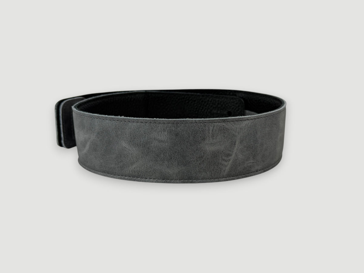 The Reticent - Relic Slate Leather Guitar Strap
