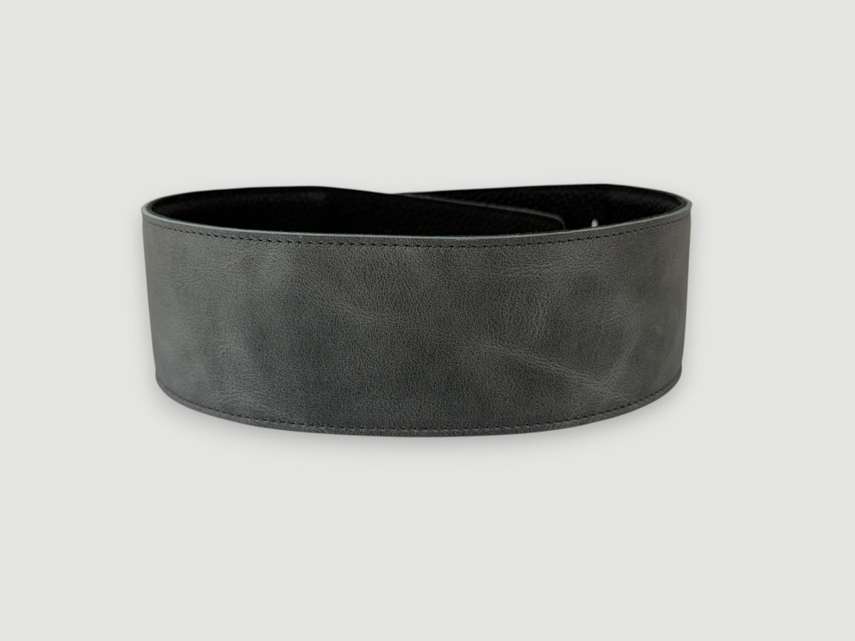 The Reticent - Relic Slate Leather Guitar Strap