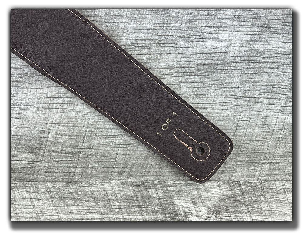 Americana - Tobacco Leather Guitar Strap - Numbered Limited Edition