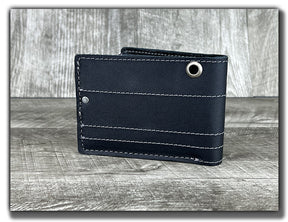 Chain Wallet with Guitar Pick Slots (With or Without Chain) - Carbon Black/Aged Steel
