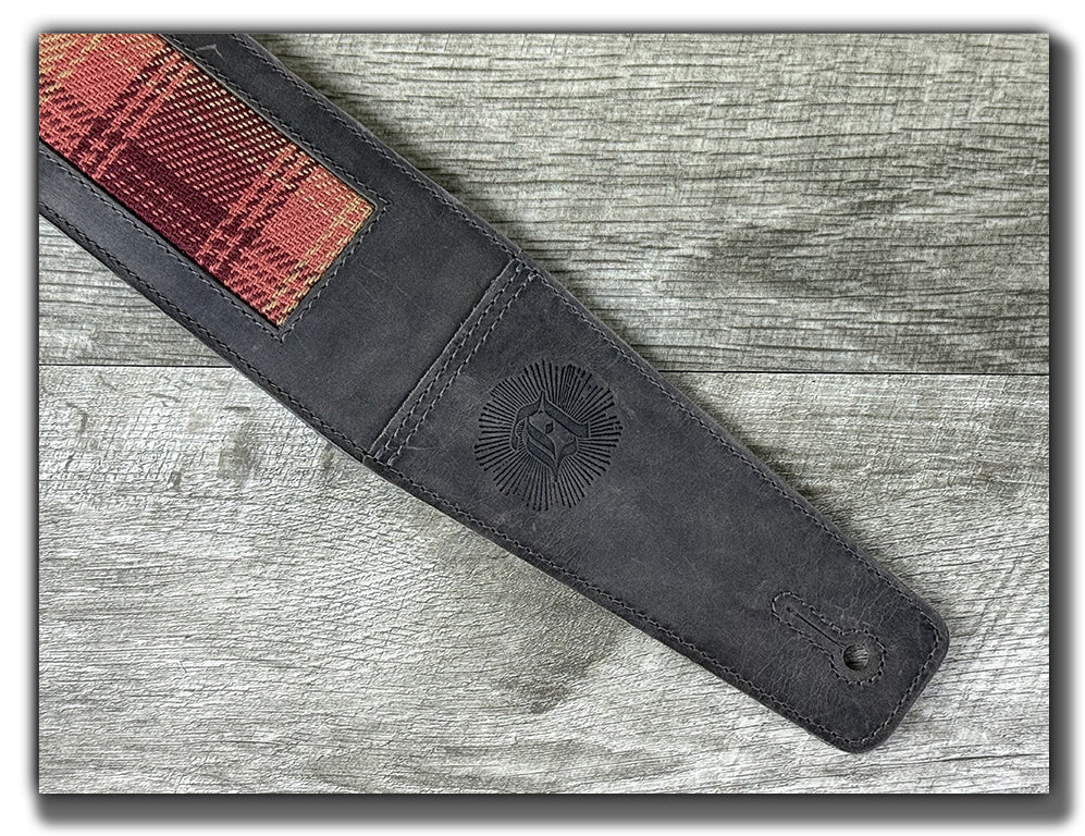 Flannel - Aged Steel Leather Guitar Strap - Numbered Limited Edition