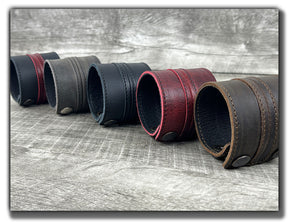 Straight Up - Whiskey Brown Leather Cuff