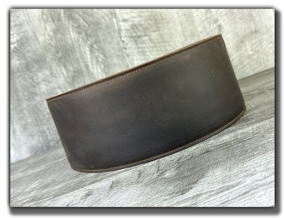 The Reticent - Whiskey Brown Leather Guitar Strap