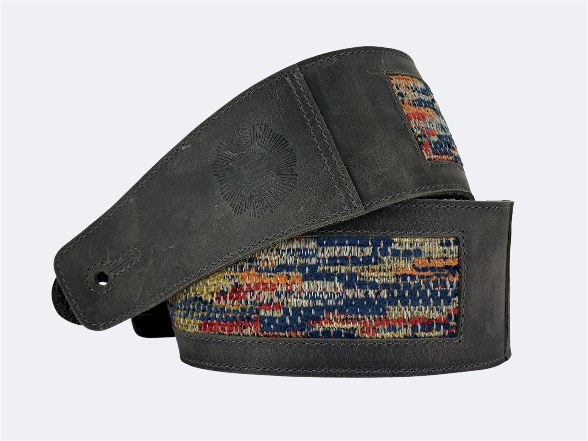 Ripple - Aged Steel Leather Guitar Strap - Numbered Limited Edition
