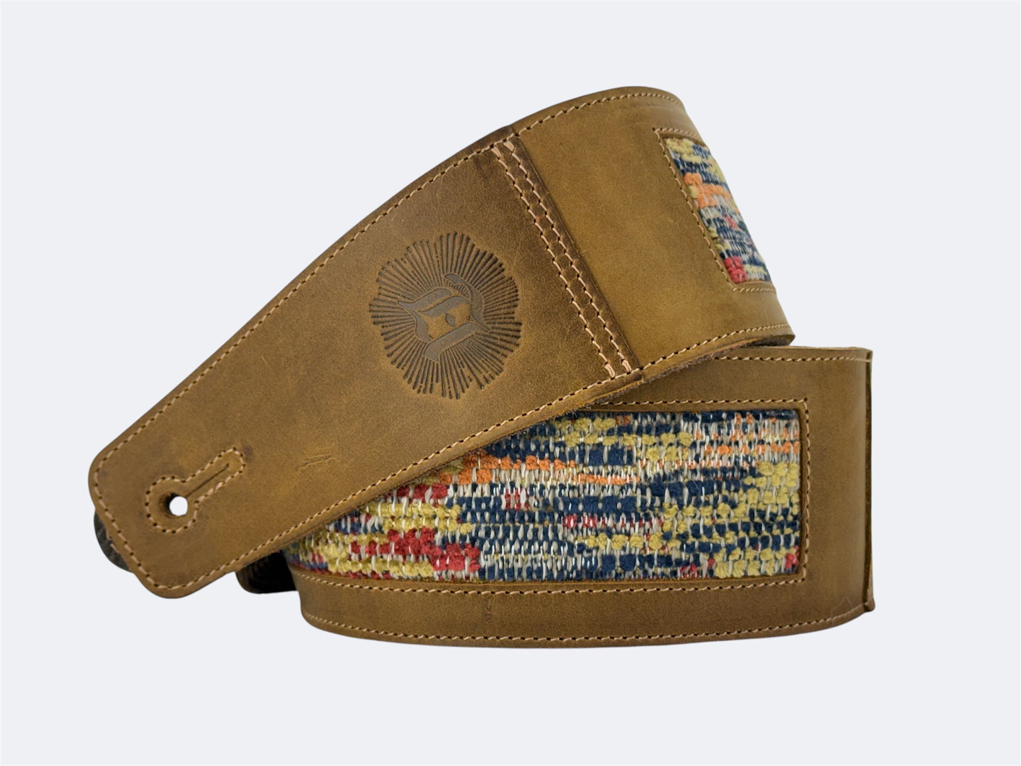 Ripple - Tobacco Leather Guitar Strap - Numbered Limited Edition