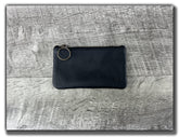 B-STOCK Leather Zipper Pouch - Carbon Black (Factory Second - Imperfect Corners)