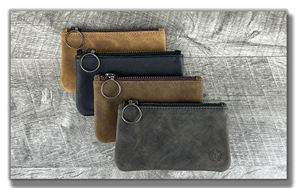 Leather pouch, personalized leather pouch, leather pouch with zipper, leather pouch with monogram