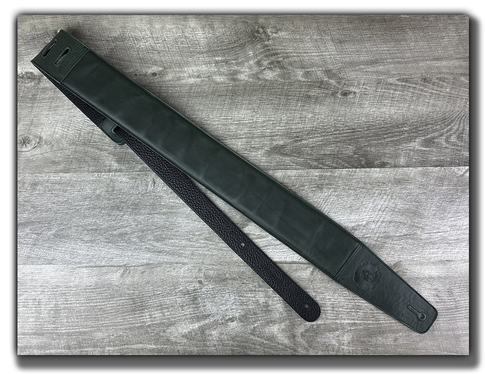 The Reticent - Nightfern Veg Tan Leather Guitar Strap