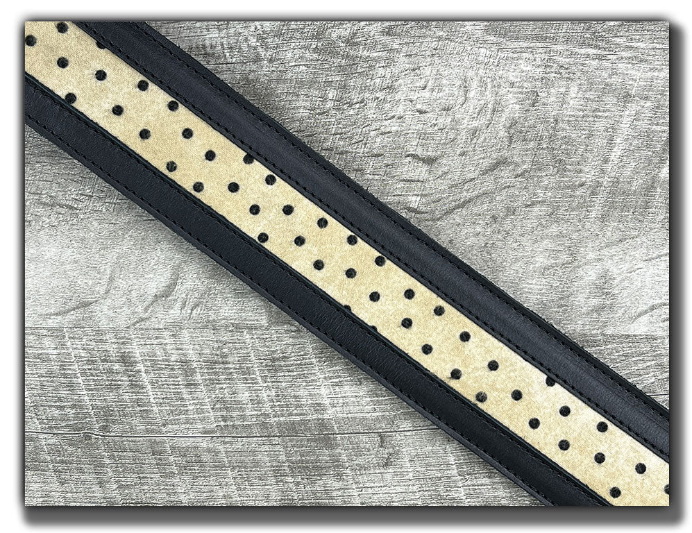 Winston - Carbon Black Leather Guitar Strap - Numbered Limited Edition