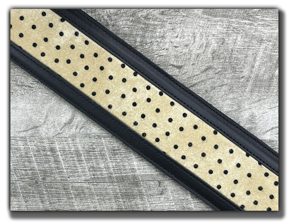 Winston - Carbon Black Leather Guitar Strap - Numbered Limited Edition