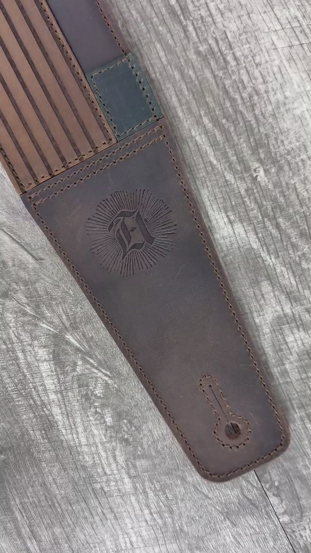 "Harvest" Leather Guitar Strap